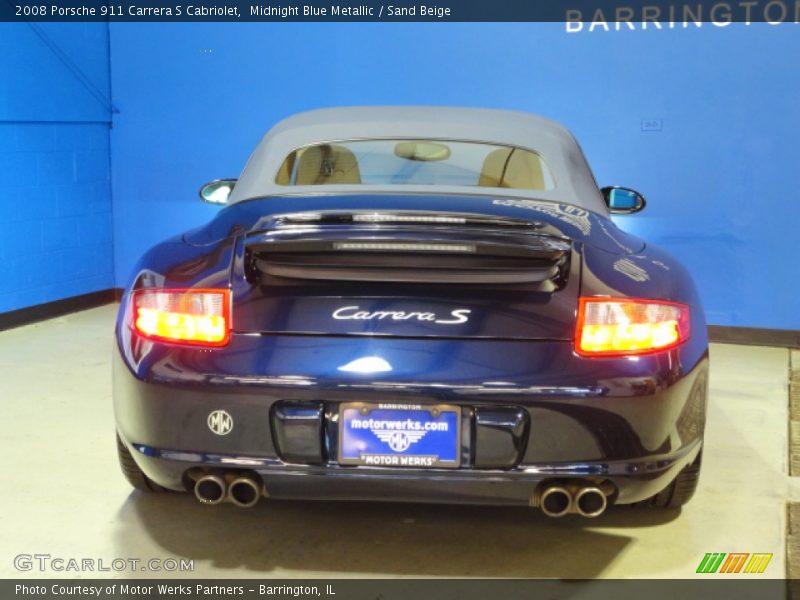 Midnight Blue Metallic / Sand Beige 2008 Porsche 911 Carrera S Cabriolet