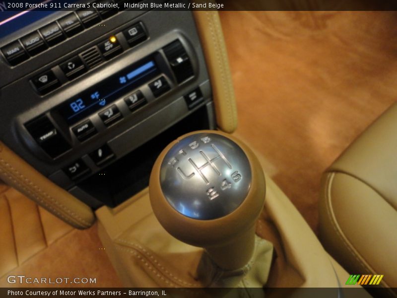 Midnight Blue Metallic / Sand Beige 2008 Porsche 911 Carrera S Cabriolet