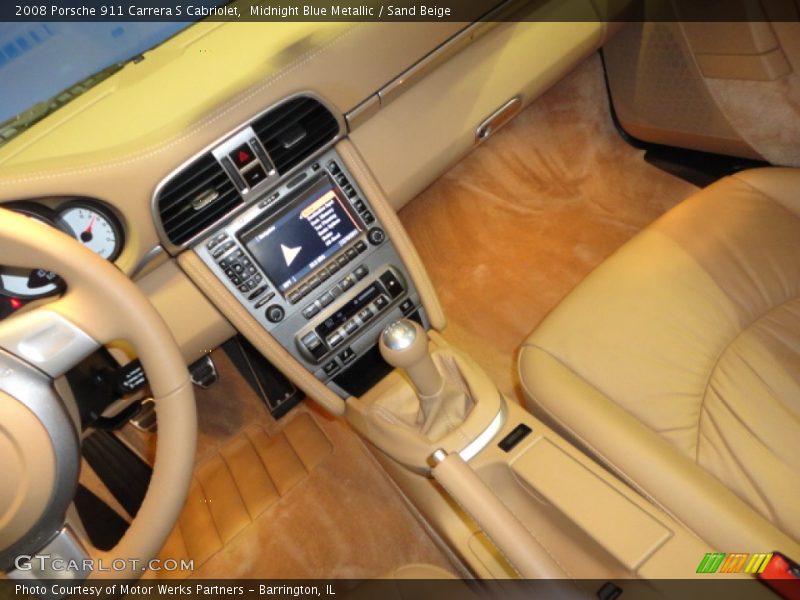 Midnight Blue Metallic / Sand Beige 2008 Porsche 911 Carrera S Cabriolet