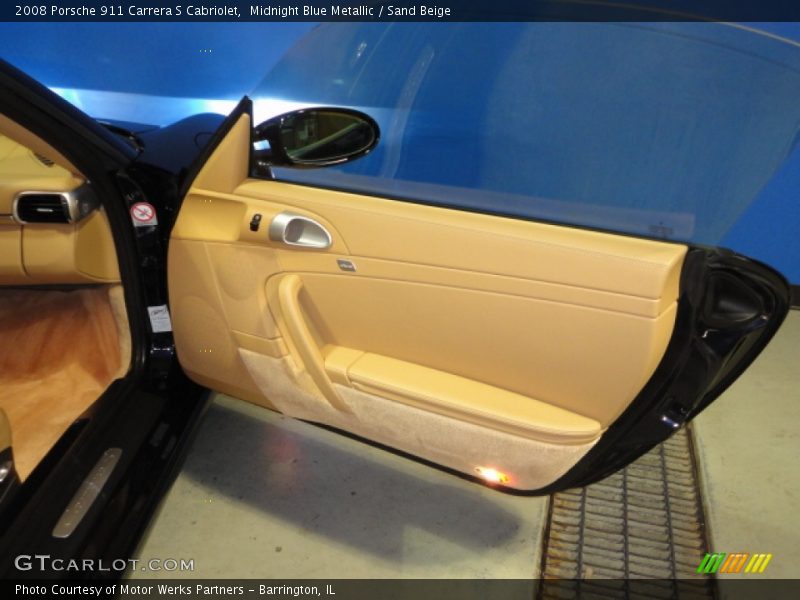 Midnight Blue Metallic / Sand Beige 2008 Porsche 911 Carrera S Cabriolet
