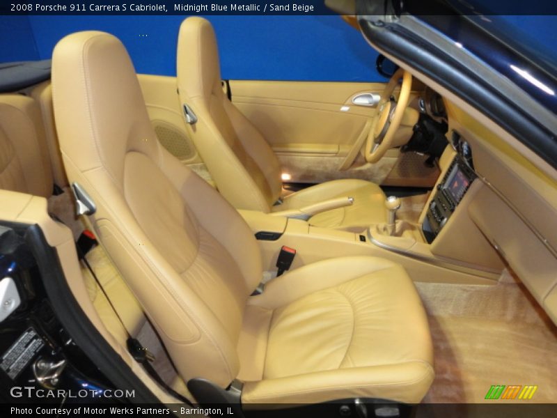 Midnight Blue Metallic / Sand Beige 2008 Porsche 911 Carrera S Cabriolet