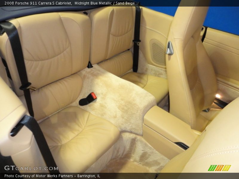 Midnight Blue Metallic / Sand Beige 2008 Porsche 911 Carrera S Cabriolet