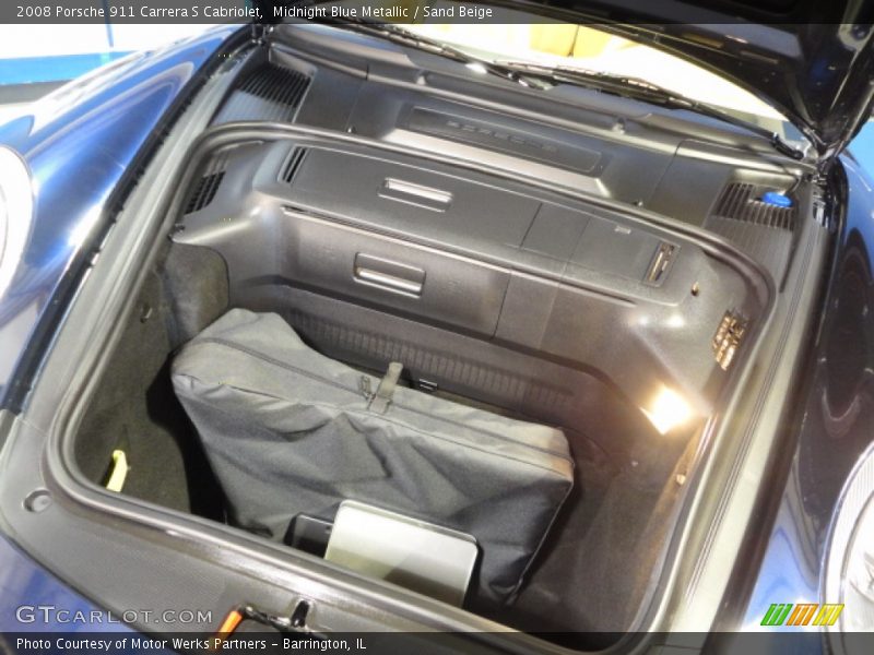 Midnight Blue Metallic / Sand Beige 2008 Porsche 911 Carrera S Cabriolet