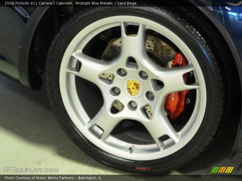 Midnight Blue Metallic / Sand Beige 2008 Porsche 911 Carrera S Cabriolet