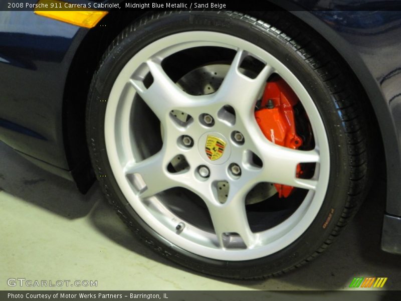 Midnight Blue Metallic / Sand Beige 2008 Porsche 911 Carrera S Cabriolet
