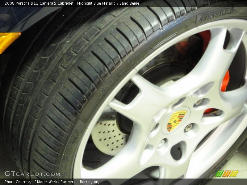 Midnight Blue Metallic / Sand Beige 2008 Porsche 911 Carrera S Cabriolet