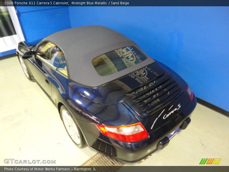 Midnight Blue Metallic / Sand Beige 2008 Porsche 911 Carrera S Cabriolet