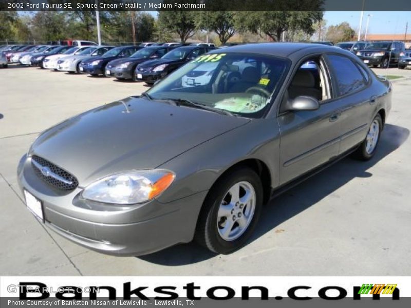 Spruce Green Metallic / Medium Parchment 2002 Ford Taurus SE