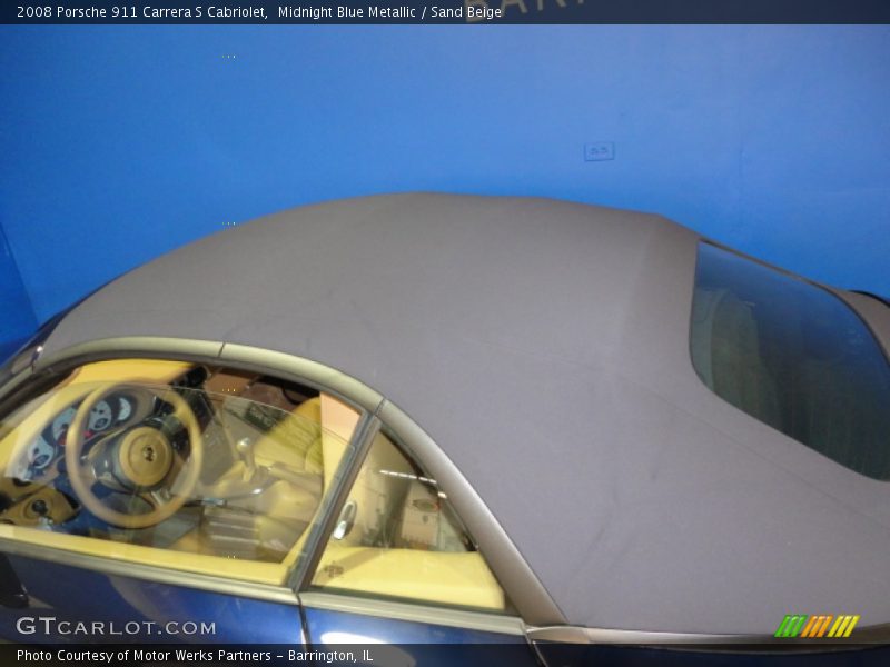 Midnight Blue Metallic / Sand Beige 2008 Porsche 911 Carrera S Cabriolet