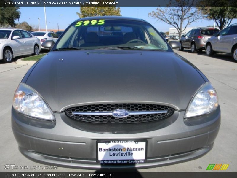 Spruce Green Metallic / Medium Parchment 2002 Ford Taurus SE