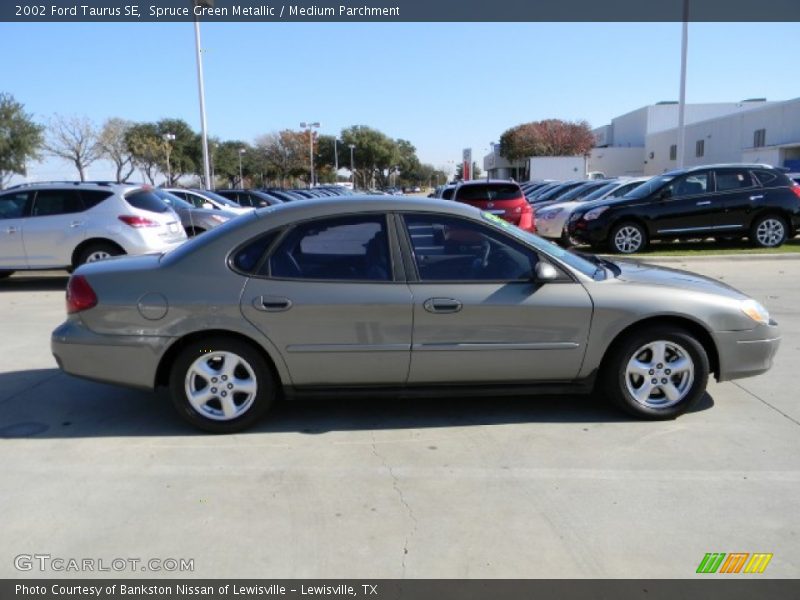 Spruce Green Metallic / Medium Parchment 2002 Ford Taurus SE