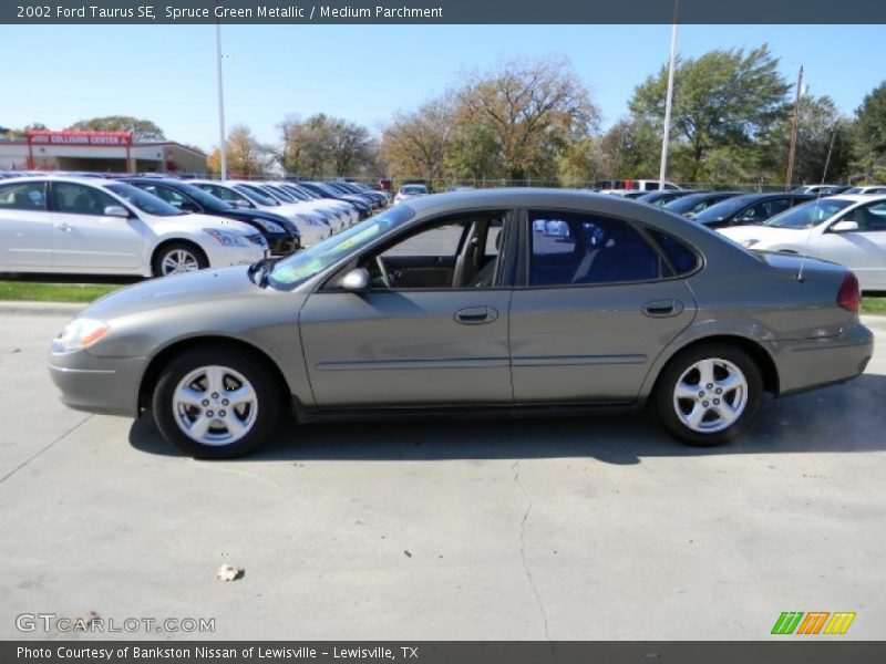 Spruce Green Metallic / Medium Parchment 2002 Ford Taurus SE