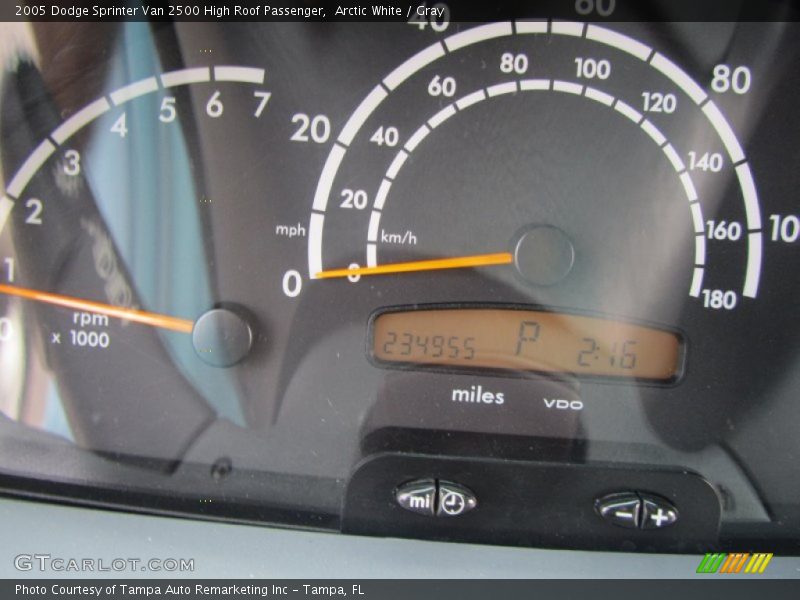 Arctic White / Gray 2005 Dodge Sprinter Van 2500 High Roof Passenger