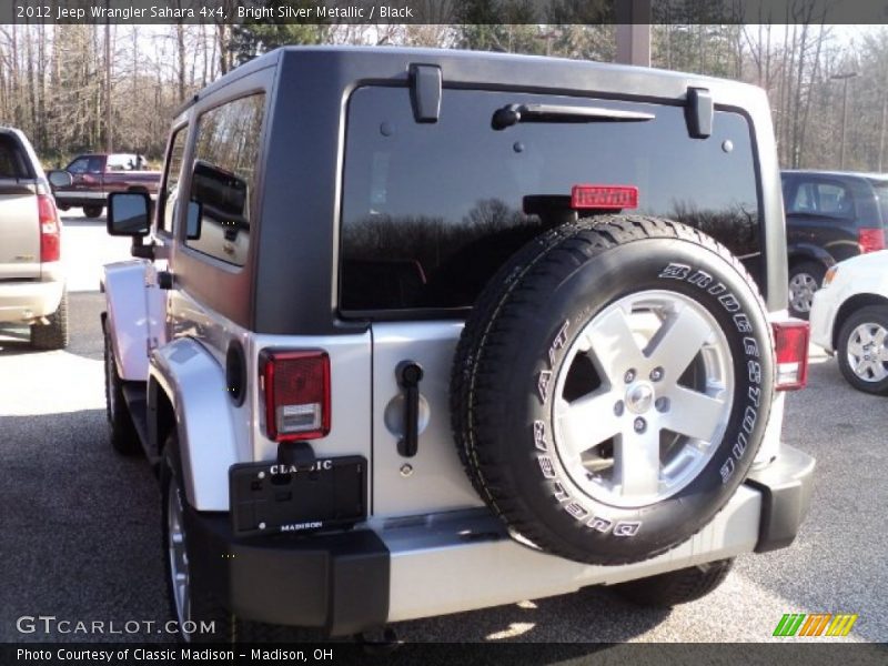 Bright Silver Metallic / Black 2012 Jeep Wrangler Sahara 4x4