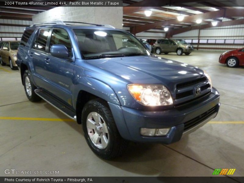 Pacific Blue Metallic / Taupe 2004 Toyota 4Runner Limited 4x4