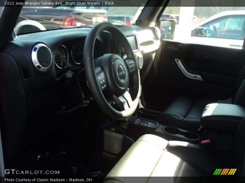 Bright Silver Metallic / Black 2012 Jeep Wrangler Sahara 4x4