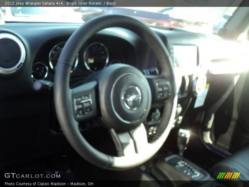 Bright Silver Metallic / Black 2012 Jeep Wrangler Sahara 4x4