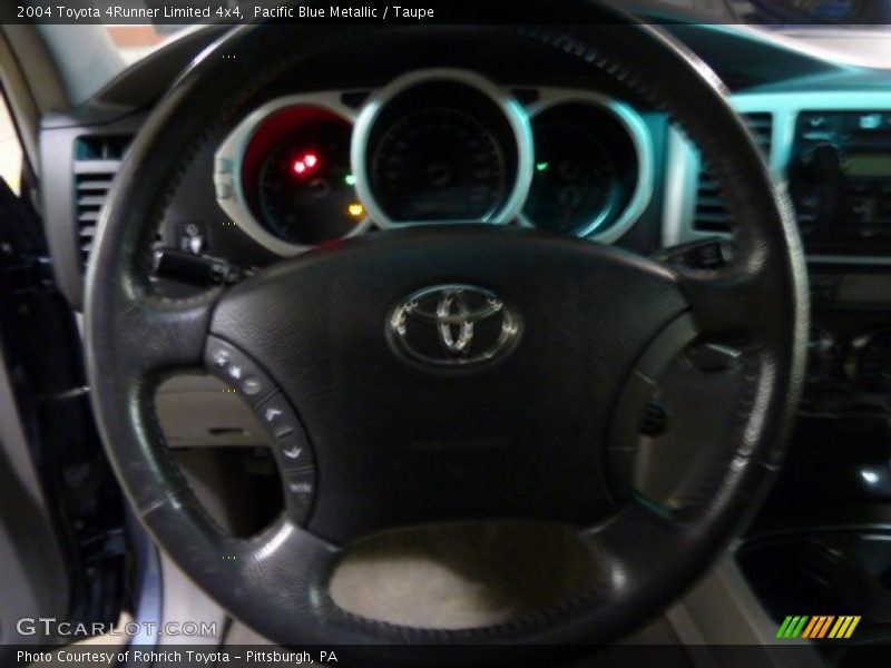 Pacific Blue Metallic / Taupe 2004 Toyota 4Runner Limited 4x4