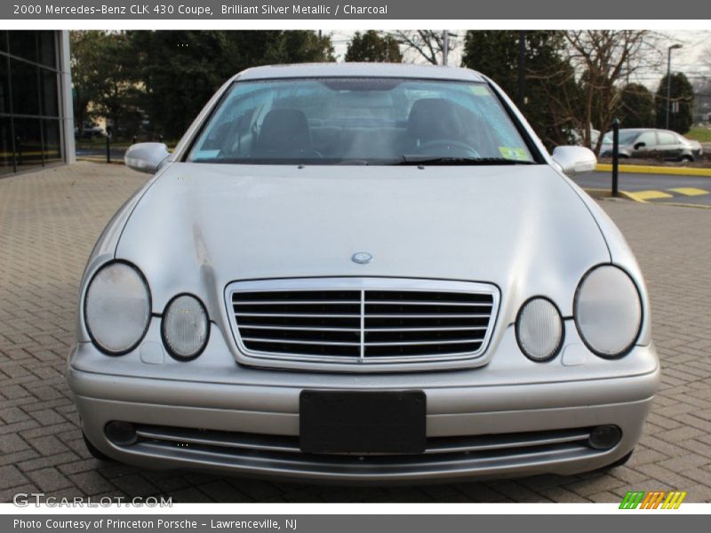 Brilliant Silver Metallic / Charcoal 2000 Mercedes-Benz CLK 430 Coupe