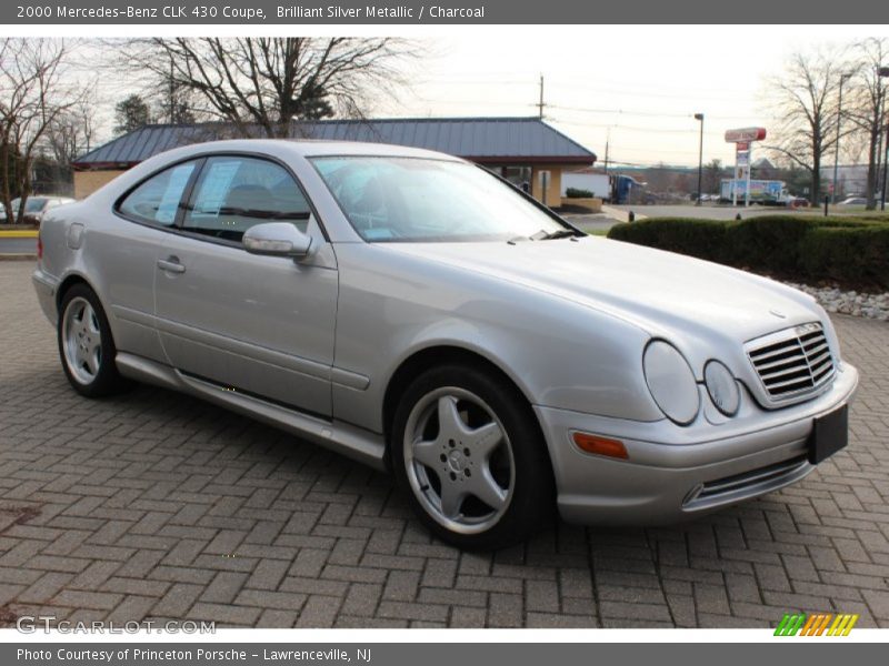 Brilliant Silver Metallic / Charcoal 2000 Mercedes-Benz CLK 430 Coupe