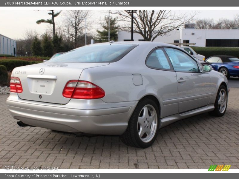 Brilliant Silver Metallic / Charcoal 2000 Mercedes-Benz CLK 430 Coupe