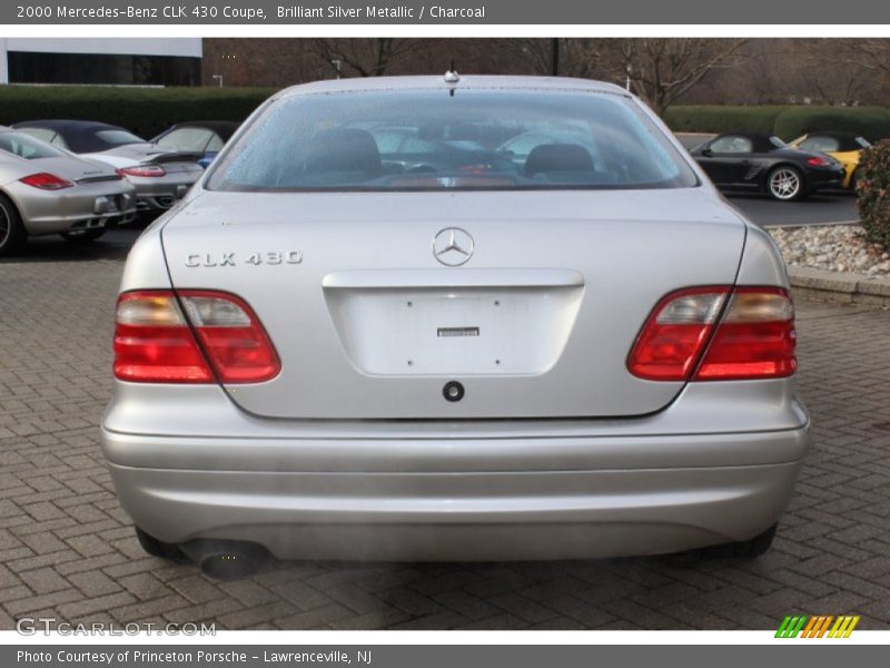 Brilliant Silver Metallic / Charcoal 2000 Mercedes-Benz CLK 430 Coupe