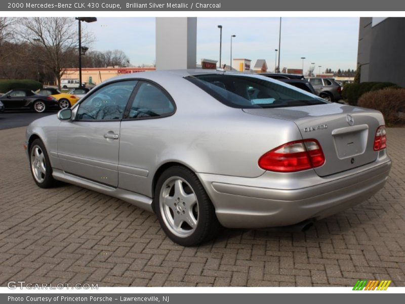 Brilliant Silver Metallic / Charcoal 2000 Mercedes-Benz CLK 430 Coupe