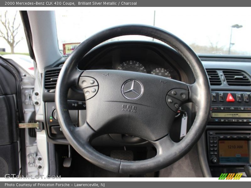 Brilliant Silver Metallic / Charcoal 2000 Mercedes-Benz CLK 430 Coupe