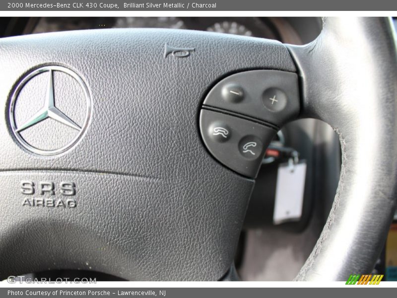 Brilliant Silver Metallic / Charcoal 2000 Mercedes-Benz CLK 430 Coupe