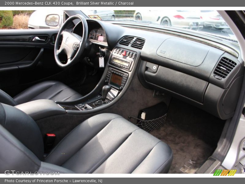 Brilliant Silver Metallic / Charcoal 2000 Mercedes-Benz CLK 430 Coupe