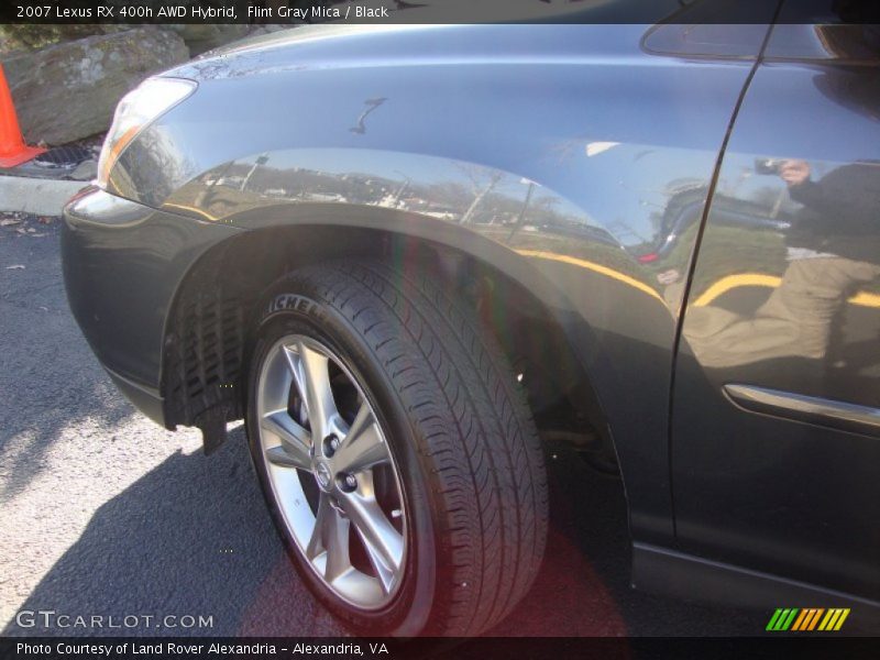 Flint Gray Mica / Black 2007 Lexus RX 400h AWD Hybrid