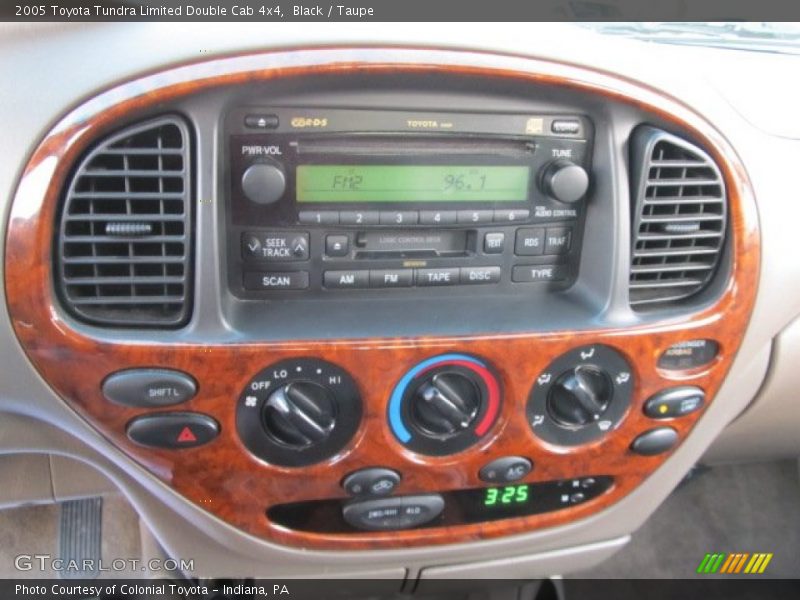 Controls of 2005 Tundra Limited Double Cab 4x4