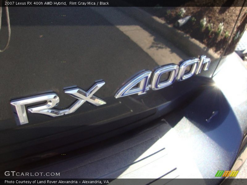 Flint Gray Mica / Black 2007 Lexus RX 400h AWD Hybrid