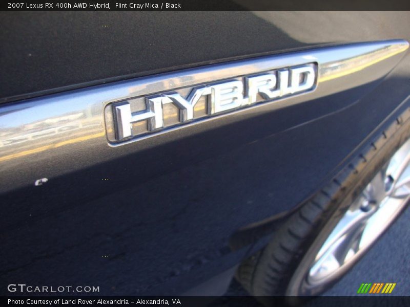 Flint Gray Mica / Black 2007 Lexus RX 400h AWD Hybrid