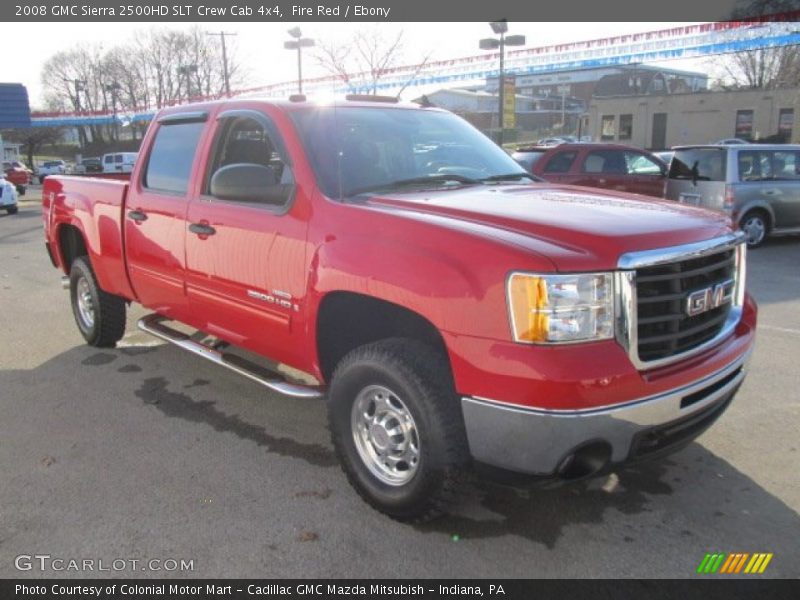 Fire Red / Ebony 2008 GMC Sierra 2500HD SLT Crew Cab 4x4
