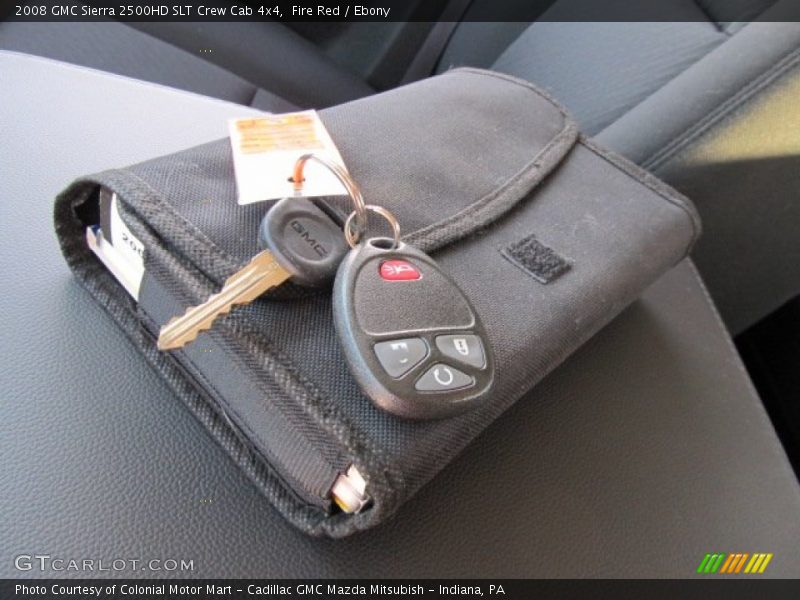 Fire Red / Ebony 2008 GMC Sierra 2500HD SLT Crew Cab 4x4