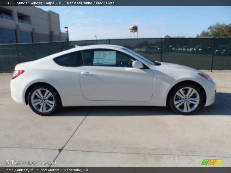 Karussell White / Black Cloth 2012 Hyundai Genesis Coupe 2.0T