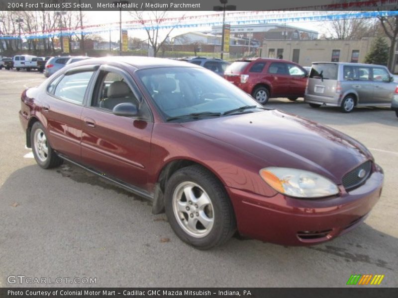Merlot Metallic / Medium Parchment 2004 Ford Taurus SES Sedan
