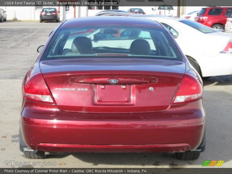 Merlot Metallic / Medium Parchment 2004 Ford Taurus SES Sedan