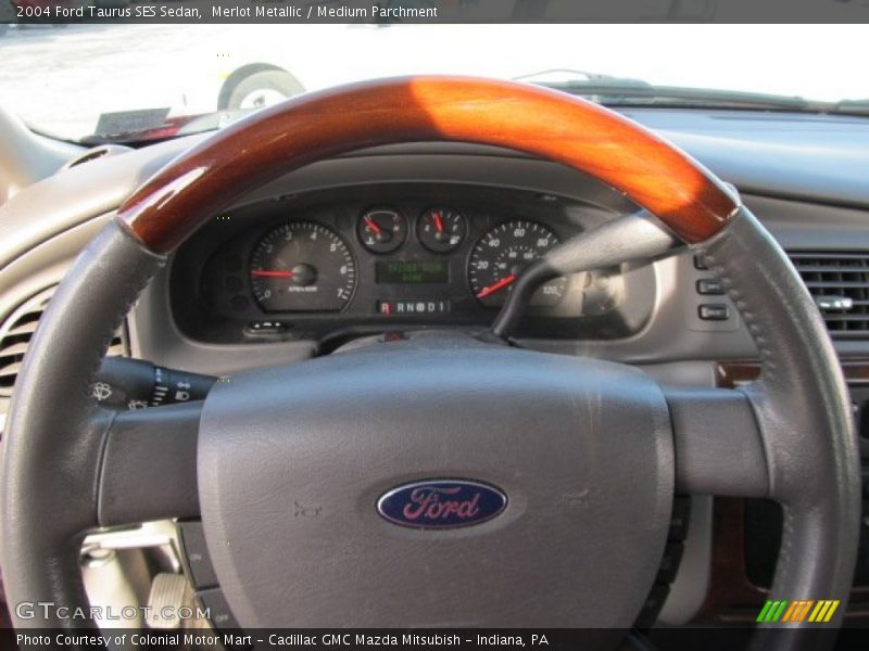 Merlot Metallic / Medium Parchment 2004 Ford Taurus SES Sedan