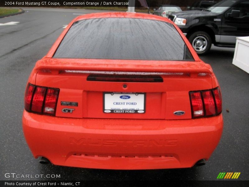 Competition Orange / Dark Charcoal 2004 Ford Mustang GT Coupe