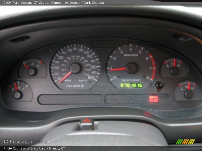 Competition Orange / Dark Charcoal 2004 Ford Mustang GT Coupe