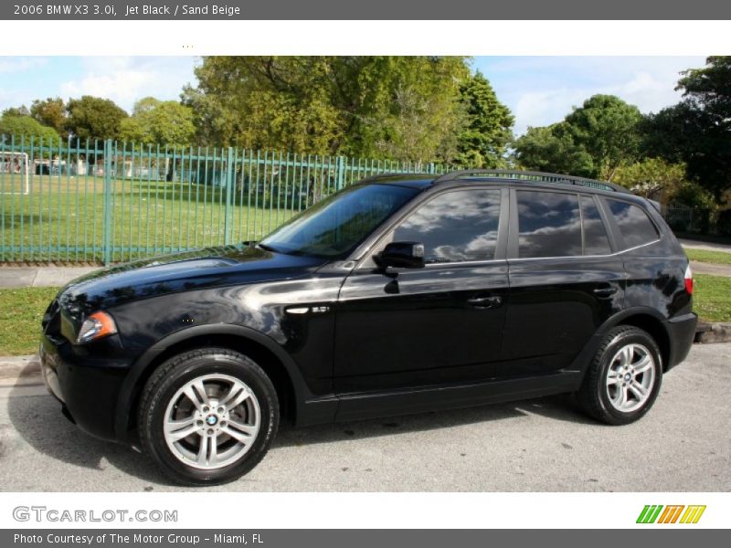 Jet Black / Sand Beige 2006 BMW X3 3.0i