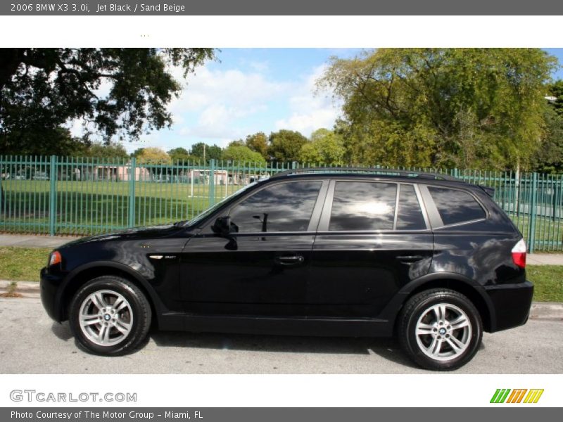 Jet Black / Sand Beige 2006 BMW X3 3.0i