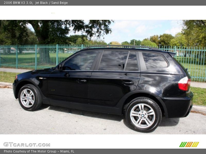 Jet Black / Sand Beige 2006 BMW X3 3.0i