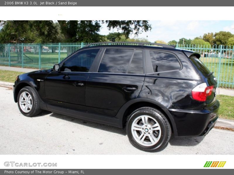 Jet Black / Sand Beige 2006 BMW X3 3.0i
