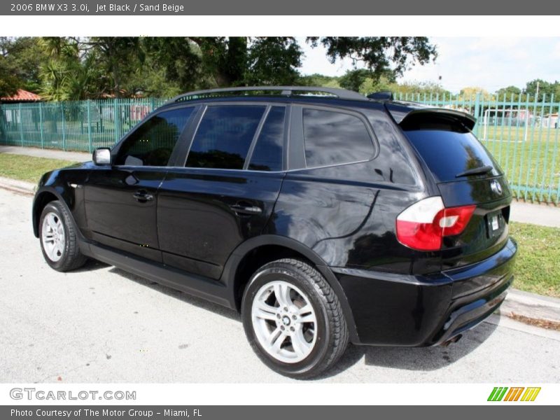 Jet Black / Sand Beige 2006 BMW X3 3.0i