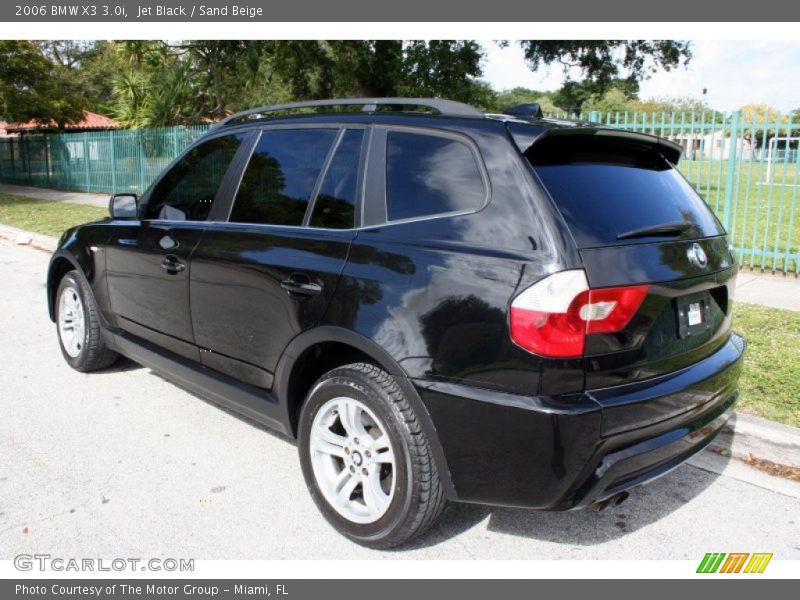 Jet Black / Sand Beige 2006 BMW X3 3.0i