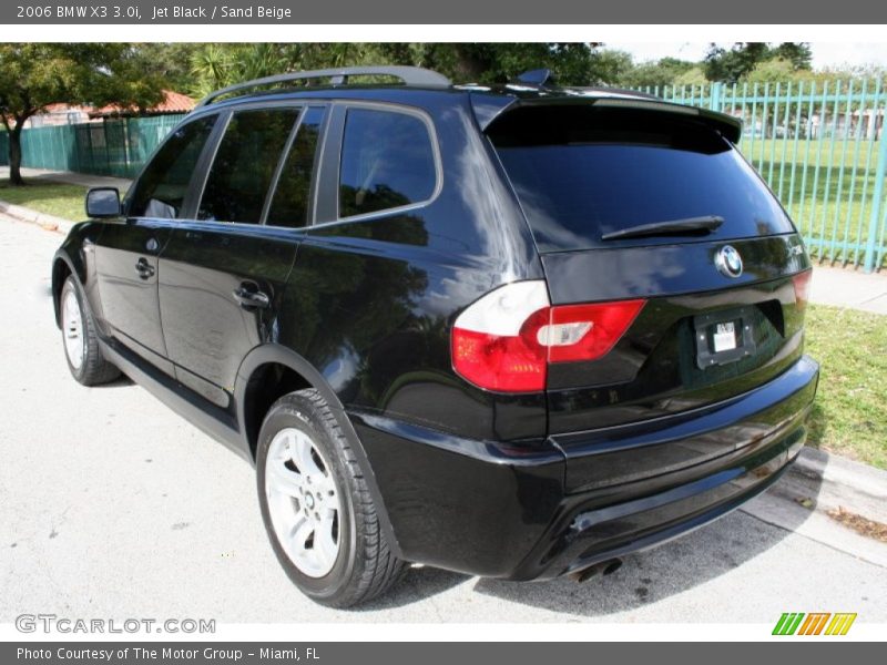 Jet Black / Sand Beige 2006 BMW X3 3.0i