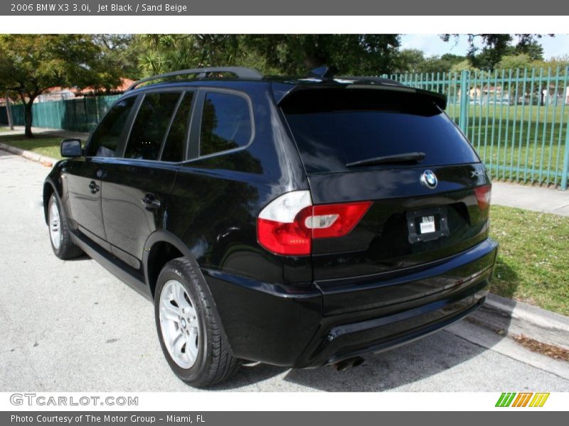 Jet Black / Sand Beige 2006 BMW X3 3.0i